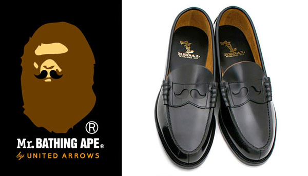 mr. bathing ape regal slip-on loafer